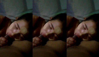 အစုပ်လိုက် အိပ်ပျော်နေတဲ့ မြန်မာမလေး