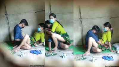 ထမီလှန်ပြီး ရှယ်ပြန်ဆောင့်တဲ့ မြန်မာမလေး