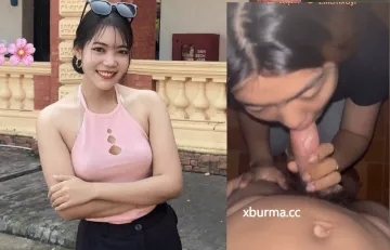 လီးအရင်းထိမှုတ်ပေးတဲ့ မြန်မာမလေး