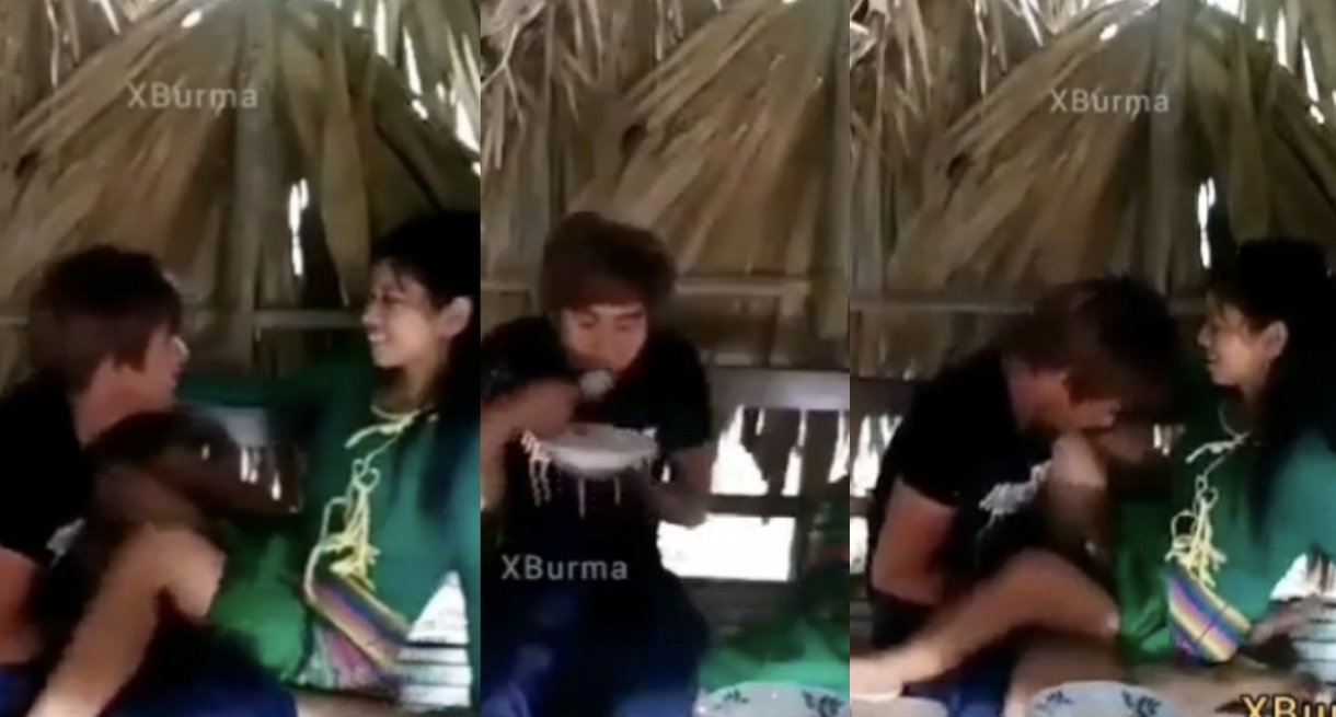 ရွာသူလေးကို ထမင်းစားပြီး ရှယ်ကြုံ