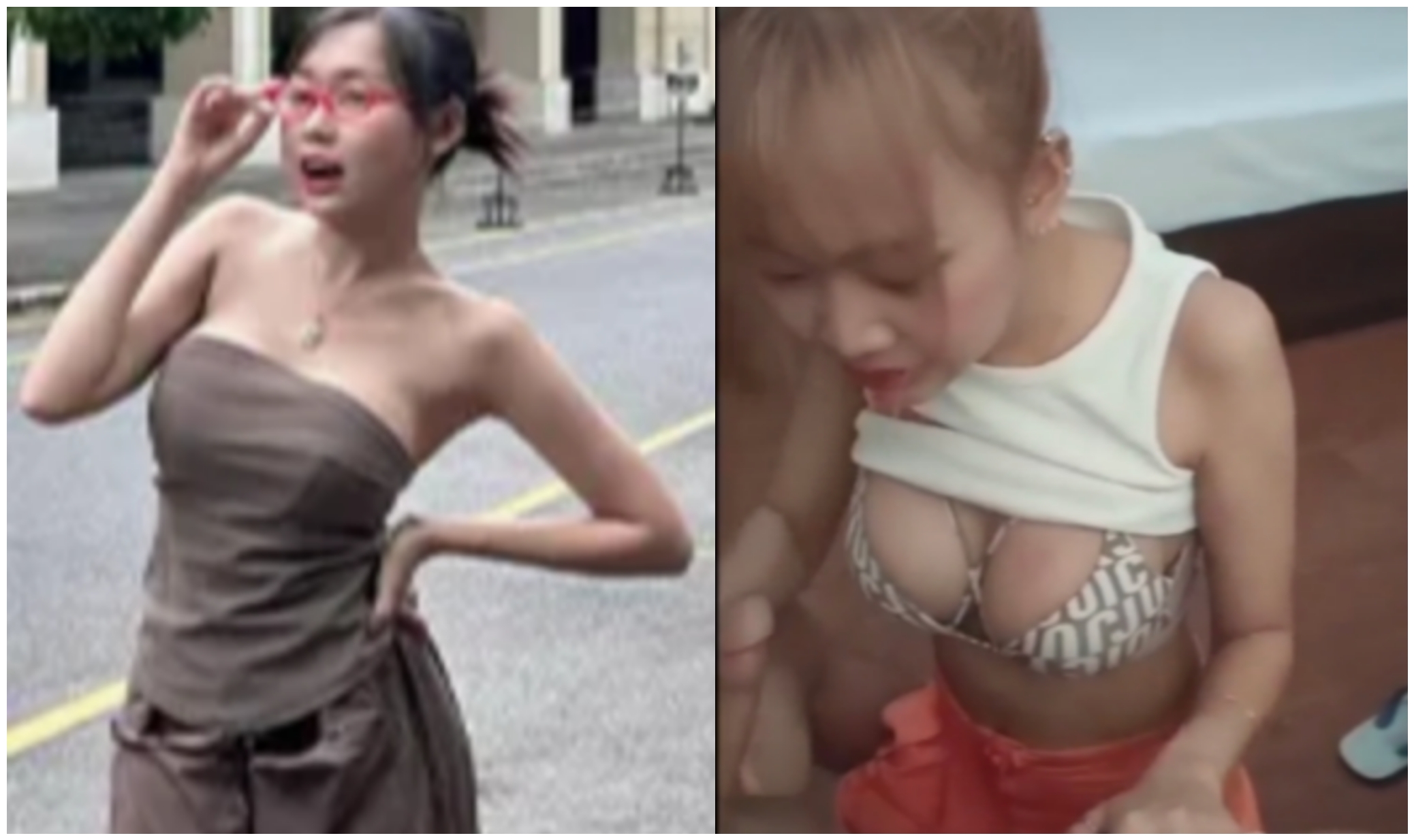 ဘဲကြီးကို ရှယ်မြင်းစီးပေးတဲ့ စော်‌လေး