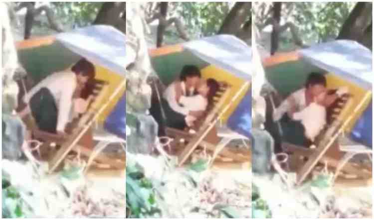 ကျောင်းလစ်ပြီး ရှယ်ကြုံးနေတဲ့ ကျောင်းသူအတွဲ