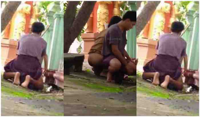 ဘုရားဝန်းဘေးမှာ ရှယ်ဗျင်းတဲ့ မြန်မာအတွဲ