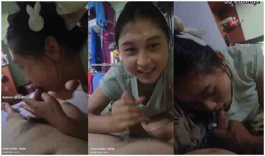 ပါးစပ်ထဲ သုတ်ရည်ပန်းခံရတဲ့ မြန်မာမလေး