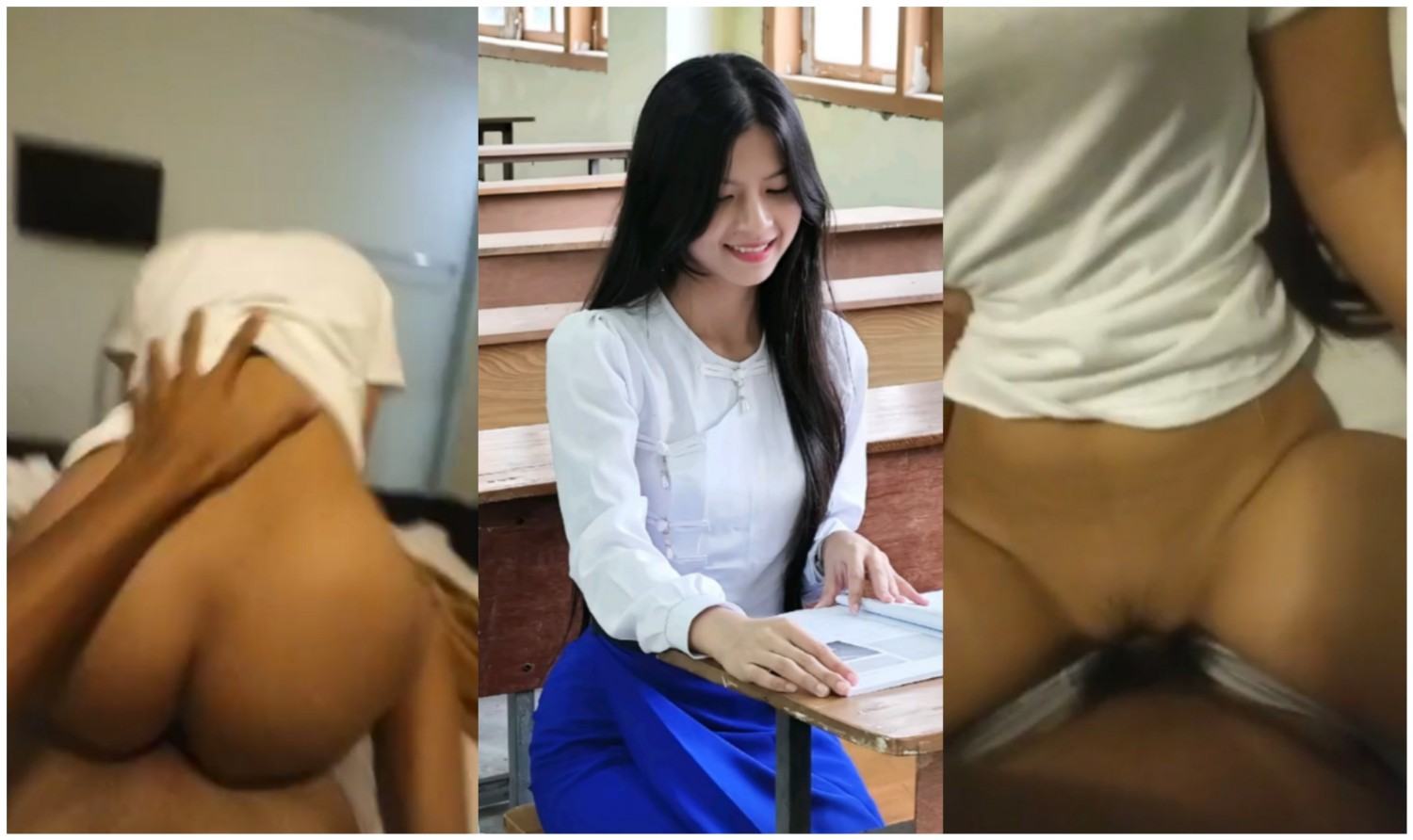 သူများ လင်နဲ့ ပါကင်ဖွင့်ခံတဲ့ ကျောင်းသူလေး